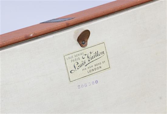 An early 20th century Louis Vuitton cabin trunk, W.3ft 4in.